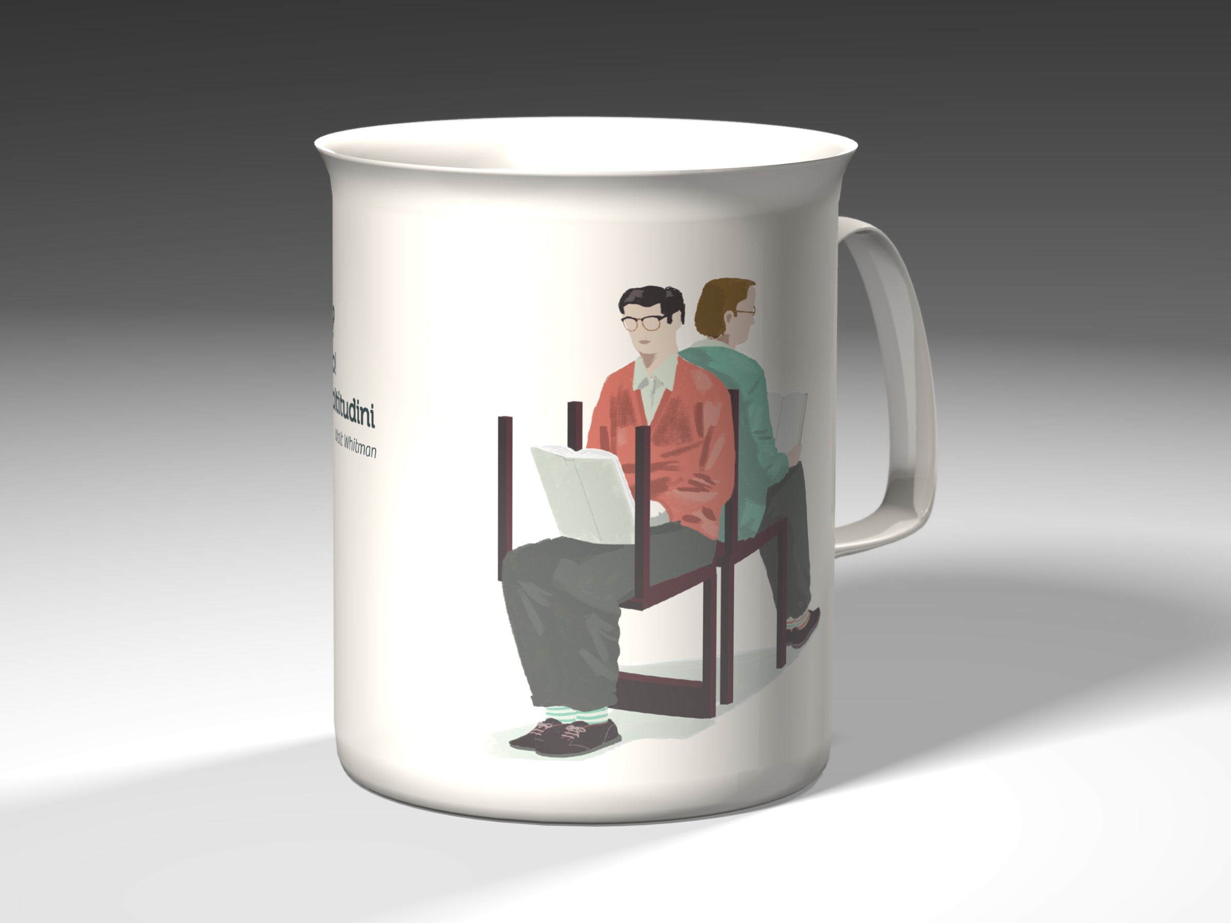 Tazza letteraria - Mi contraddico? Certo che mi contraddico! Sono vasto, contengo moltitudini. W. Whitman